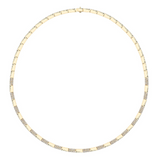 14K Yellow Gold Diamond Necklace, 2.20 Carat TW