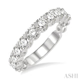 14KW 2.0 CTW Lattice Round Cut Diamond Wedding Band