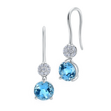 L G Colored Stone Earrings