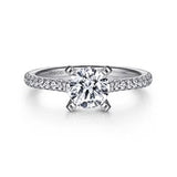 14KW Diamond Engagement Semi-Mount Ring, .25 CTW