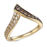 14K Yellow Gold Diamond Fashion Ring, 0.69 Carat TW