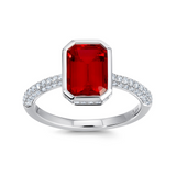 L G Colored Stone Rings-Women's