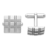 Stainless Steel Satin Brushed Cuff Link