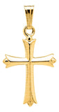 14K Yellow Gold Cross Pendant