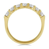 14K Yellow Gold 1.0Carat TW 7 Stone Prong Wedding
