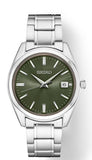 Stainless Steel Quartz with Green Dial