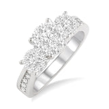 1 CTW Past Present & Future Lovebright Essential Diamond Ring in 14KW