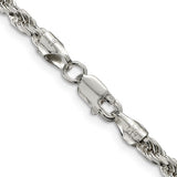 Sterling Silver Rope Chain 24"