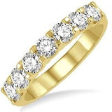 14K Yellow Gold 1.0Carat TW 7 Stone Prong Wedding