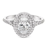 18KW Diamond Engagement Semi-Mount Ring w/ 0.37 ctw, Size 6.5