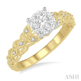 Yellow Gold Lovebright Engagement Ring