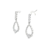 14Kwg .50Ctw Diamond Dangle Earrings G-H/Si2-I1