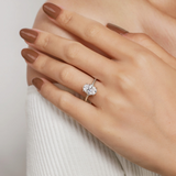 14K White Gold 2.0Carat Diamond Oval Engagement Ring