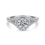 14KW Diamond Semi-Mount Engagement Ring w/ 0.69 ctw