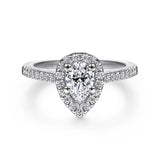 14KW Diamond Engagement Semi-Mount Ring, .32 CTW