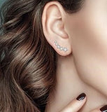Diamond Fashion Climber Earrings, 0.10 Carat tw