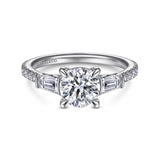 14KW Diamond Engagement Semi-Mount Ring, .45 CTW