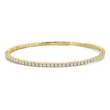 14KYG Diamond Flexi Bangle