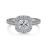 14KW Diamond Engagement Semi-Mount Ring, .55 CTW