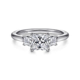 14KW Diamond Engagement Semi-Mount Ring, .46 CTW