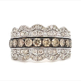 14KW Chocolatier Diamond Ring w/ 1.67 CTW