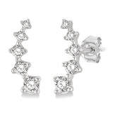 Diamond Fashion Climber Earrings, 0.10 Carat tw