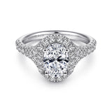 14KW Diamond Engagement Semi-Mount Ring, .71 CTW