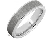 Serinium Men’s Moon Crater Ring With Sandblast Finish