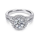 14KW Semi-Mount Diamond Engagement Ring w/ 0.55 ctw