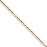 10K Yellow Gold 22" Cable Chain
