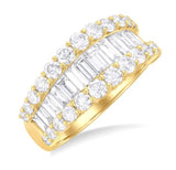 Yellow Gold Diamond Band- Women's