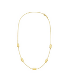 14K Yellow Gold Rhombus Stationed Necklace