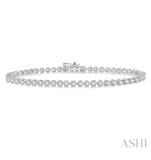 14KW 2.00CTW 3-Prong Diamond Tennis Bracelet I-J, SI2-I1 7