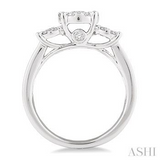 1 CTW Past Present & Future Lovebright Essential Diamond Ring in 14KW