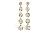 14KY Diamond Dangle Earrings w/ 0.36 ctw