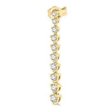 Yellow Gold Drop Earrings, 0.50 Carat TW