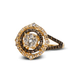 Yellow Gold Diamond Creme Brulee® Ring