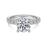 14KW Diamond Engagement Semi-Mount Ring, .96 CTW