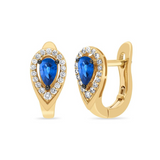 14K Honey Gold™ Le Vian® Blueberry Sapphire® & Nude Diamonds™ Earrings