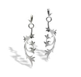 Sterling Silver Garden Floral Earrings