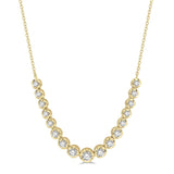 14KY Diamond Illusion Necklace w/ 1.0 ctw & 18"