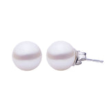 14K Yellow Gold Freshwater Pearl Stud Earrings, 8 - 8.5 mm