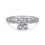 14KW Diamond Engagement Ring w/ 0.46 ctw