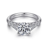 14KW Diamond Engagement Semi-Mount Ring, .72 CTW