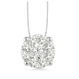 14KW Love Bright Solitaire Pendant w/ 0.50 ctw & 18