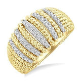 Yellow Gold Diamond Fashion Ring, 0.33 Carat TW