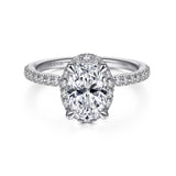 14KW Diamond Engagement Semi-Mount Ring, .53CTW