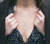 White Gold Pearl and Diamond Fashion Pendant