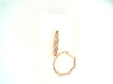 Women's Rose Gold Fashion Hoop Earrings