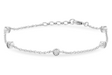 14 KT White Gold Diamond Bracelet